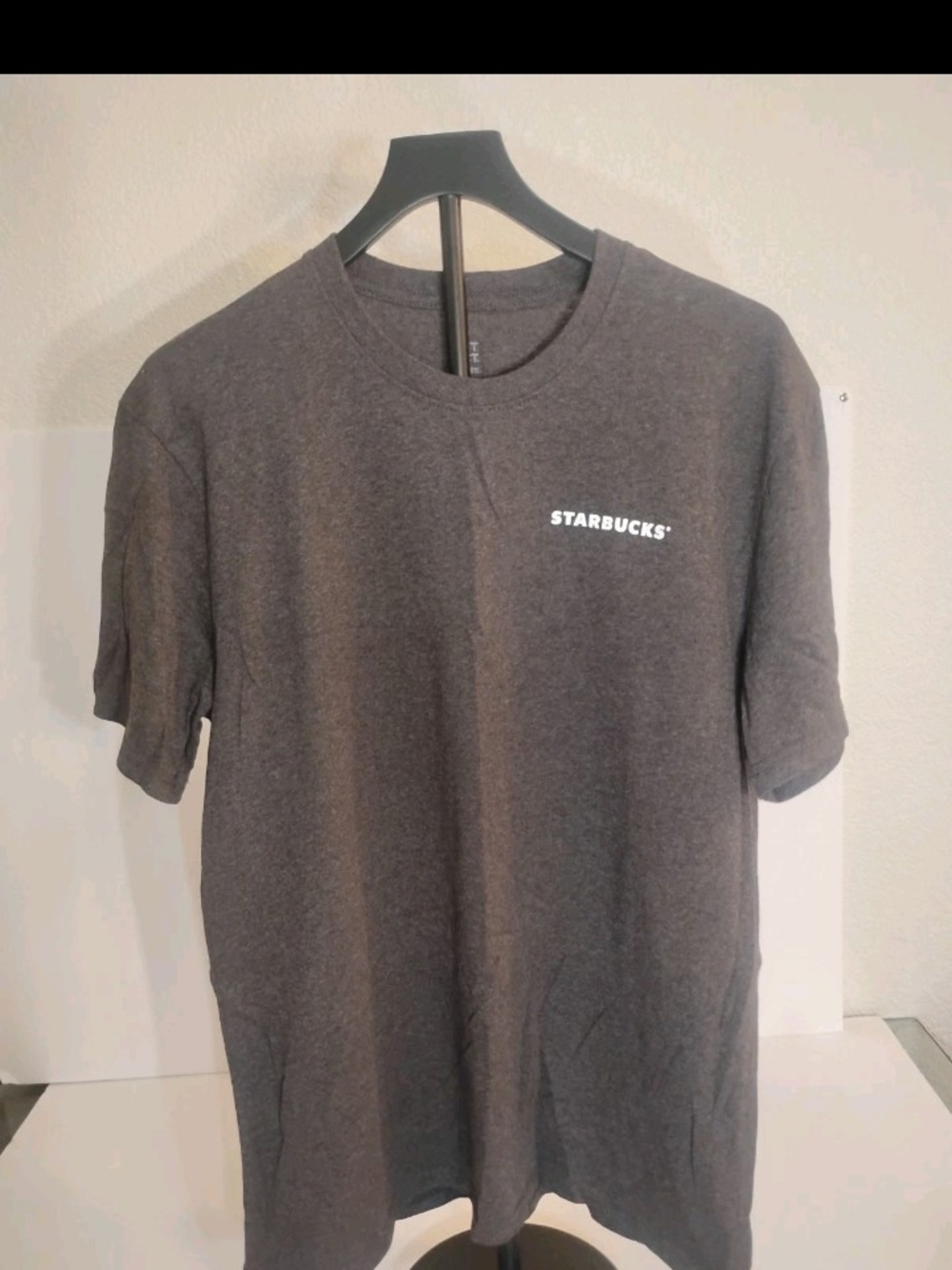 District Charcoal Gray Starbucks Logo Tee Unisex Size L